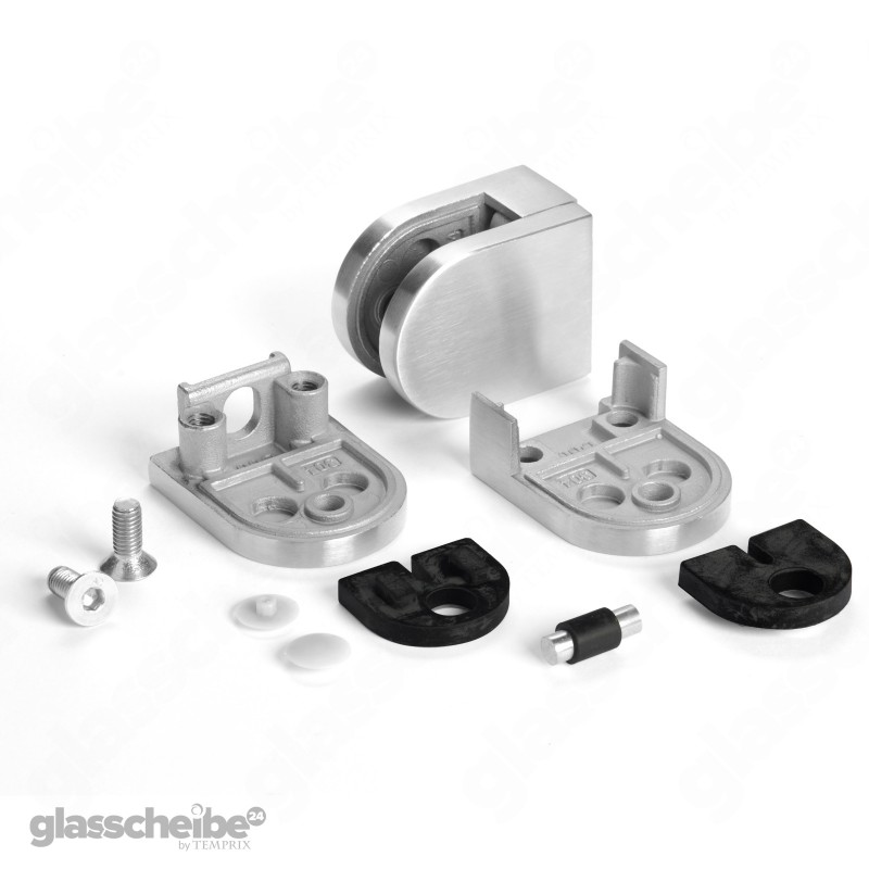 2 Stück Befestigungsclips Aus Zinklegierung - Höhenverstellbar Für Glasplatten