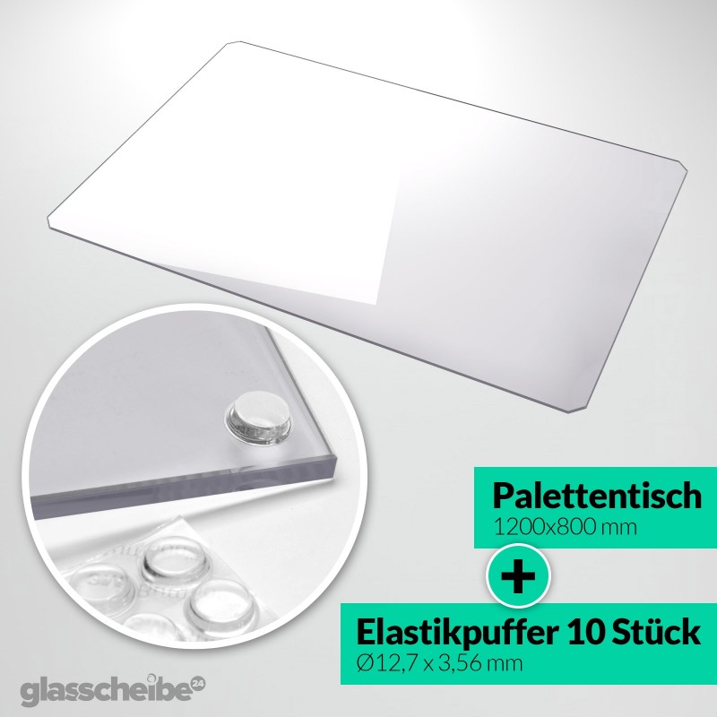 Glasplatte & Glasscheibe für Palettenmöbel & Euro Tischplatte,Glastisch ESG Glas 