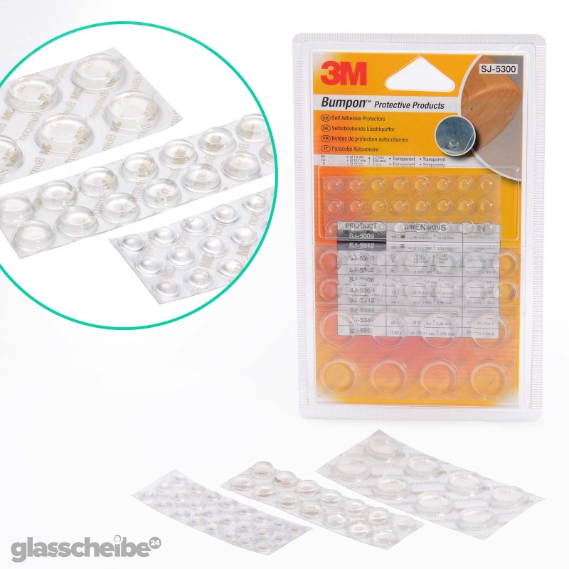 3M Bumpon SJ5302 Elastikpuffer Transparent Abstandshalter Puffer Temprix