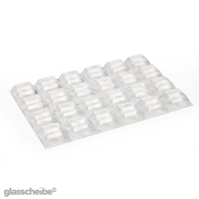 3M SJ5382T Bumpon Elastikpuffer – Selbstklebend, Transparent, Ø6,4 Mm, Höhe 1,9 Mm – Als Gerätefüße, Anschlagpuffer, Abstandhalter – 3000 Stück