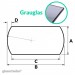 Tischglas Bogen - ESG Grauglasplatten