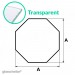 Tischglas Octagon - ESG Transparent